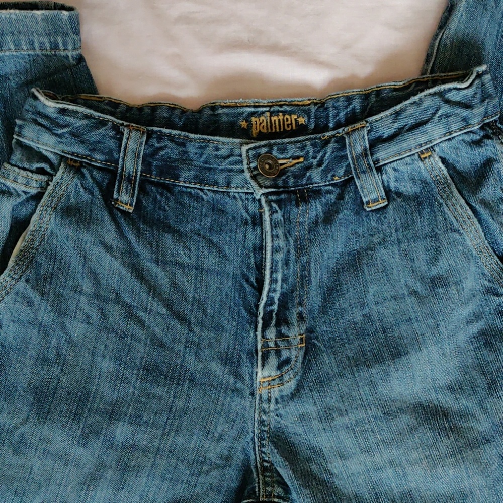 Old Navy boys adjustable waist painter denim jeans - Picture 3 of 8